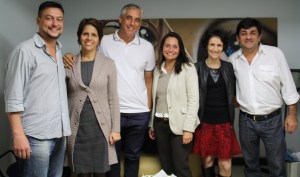 Márcio Formiga, Valéria Coelho, André Emerick, Roberta Guimarães, Míriam Aguiar e Eduardo Maluf. 