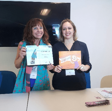 Andrea Viviana Taubman e Alessandra Almeida Maltarollo. Foto: Julia Dias / AgênciaUVA