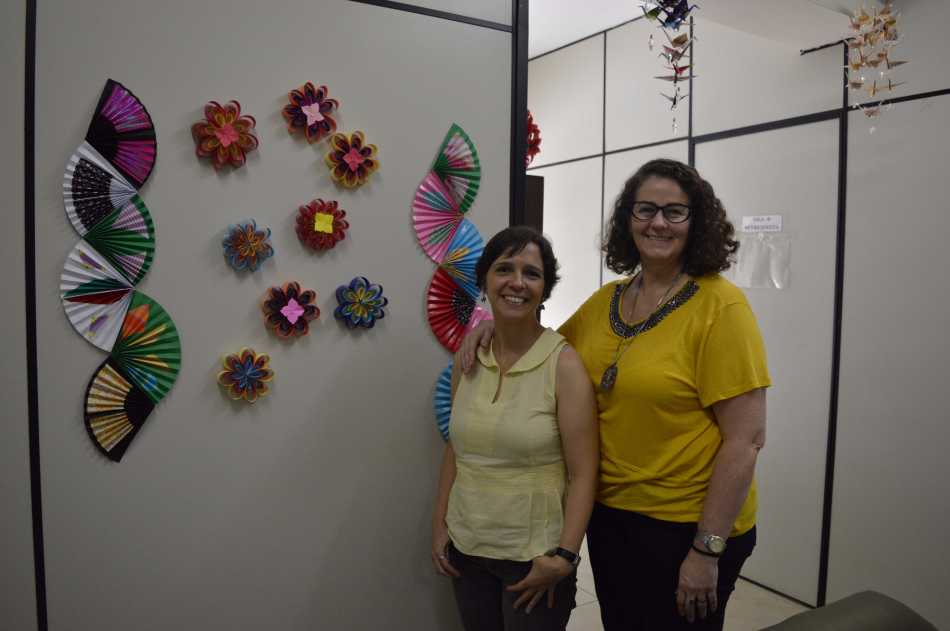 As psicólogas Maria Alice Tourinho e Virgínia Maffioletti, do CDA. [Foto: Camila Porto]