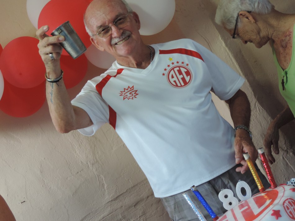 Senhor Zico, torcedor fiel do América. Foto: Álbum de família