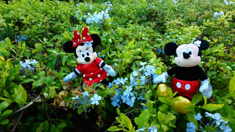 O casal de camundongos Mickey e Minnie faz sucesso nos desenhos e encanta grande parte do público. Foto: Yasmin Thomaz