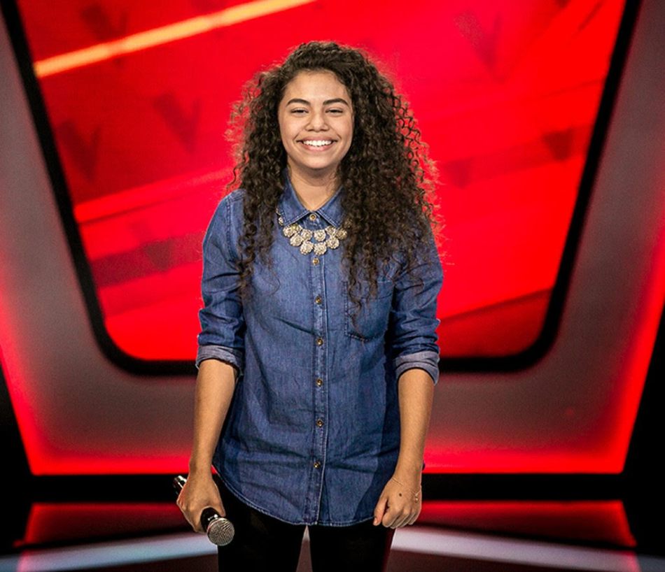 Nathy nos palcos do The Voice KidsCrédito GShow