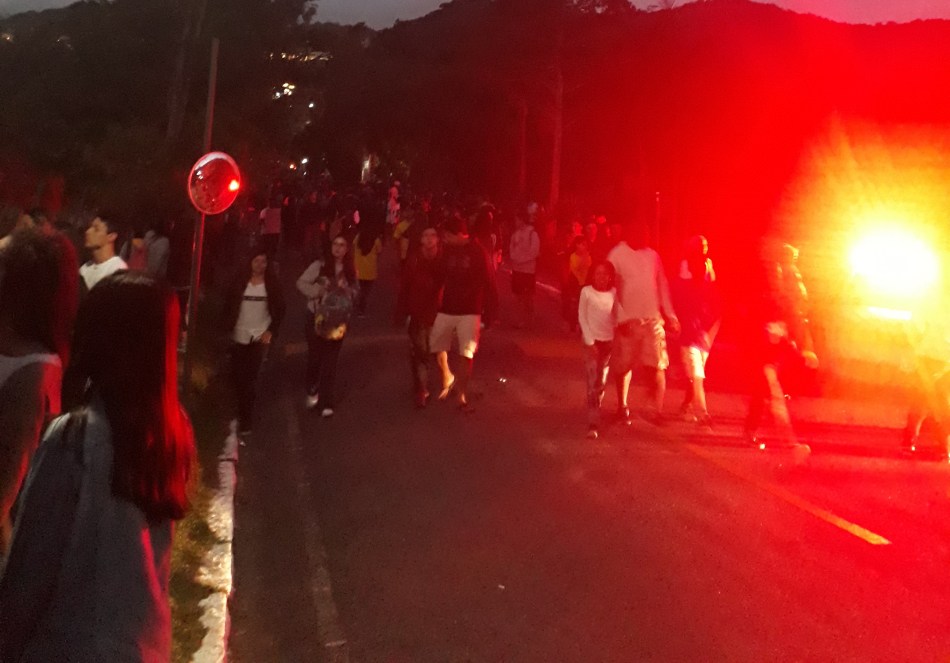 Policiamento em torno da Granja Comary. Foto: Kim Oliveira / AgênciaUVA