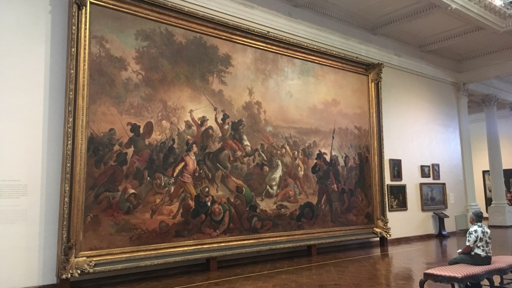 A famosa tela Batalha dos Guararapes. Foto: Felippe Naus