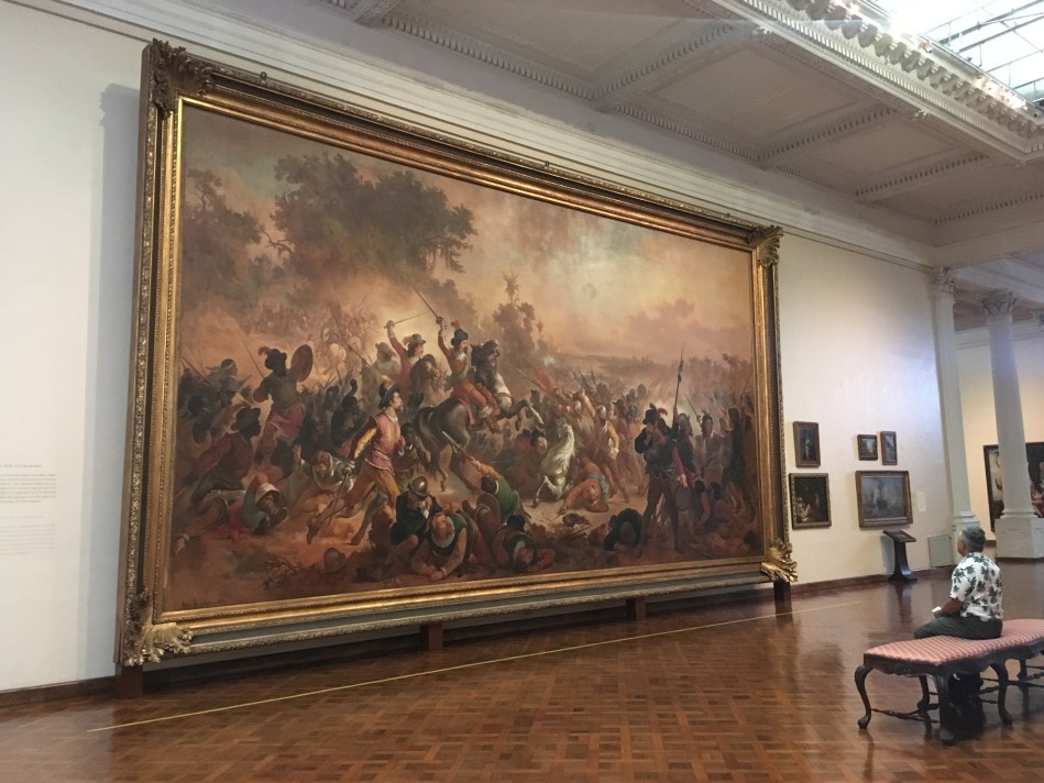 A famosa tela Batalha dos Guararapes. Foto: Felippe Naus